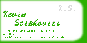 kevin stipkovits business card